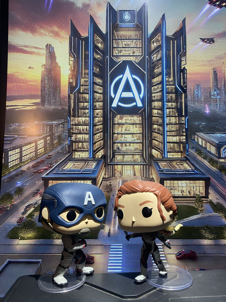 Funko Pop Avengers Endgame Captain America & Black Widow Vinyl Figures